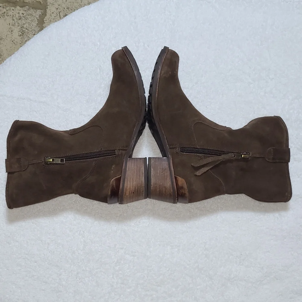 UGG Briar  Suede Zip Up Ankle Boots Size 6 Women's - Picture 7 of 10